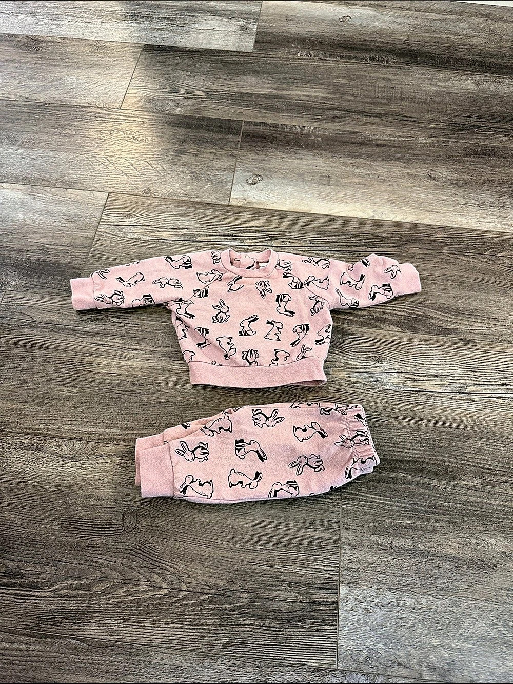 PL BABY Pink Animal Print Set Size 6M Like New